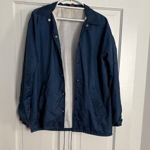 Vtg Sears Men's Dark Blue‎ Windbreaker